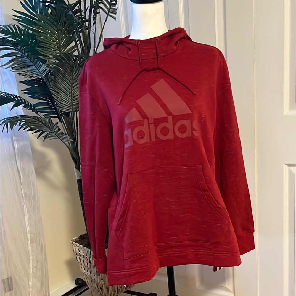 Adidas Red Hoodie, women’s size large